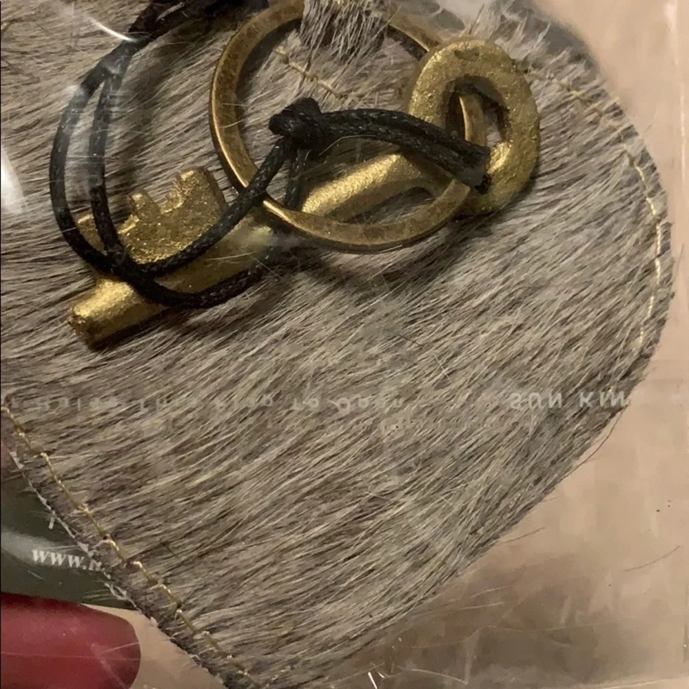 Myra heart shaped hairon keychain, mixed colors